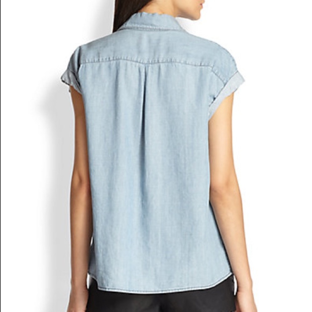 Alice + Olivia Denim Chambray Shirt